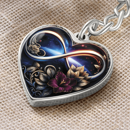 Infinity Gladiolus Keychain
