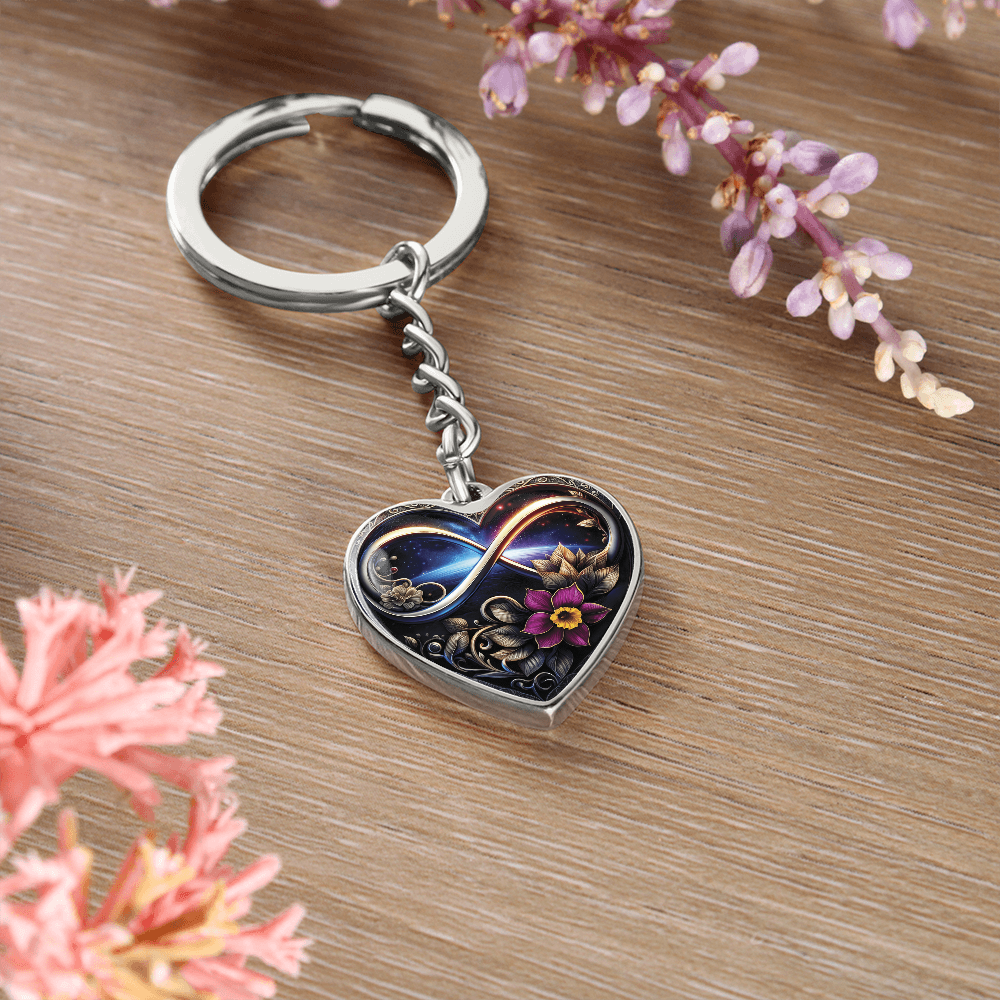 Infinity Daffodil Keychain