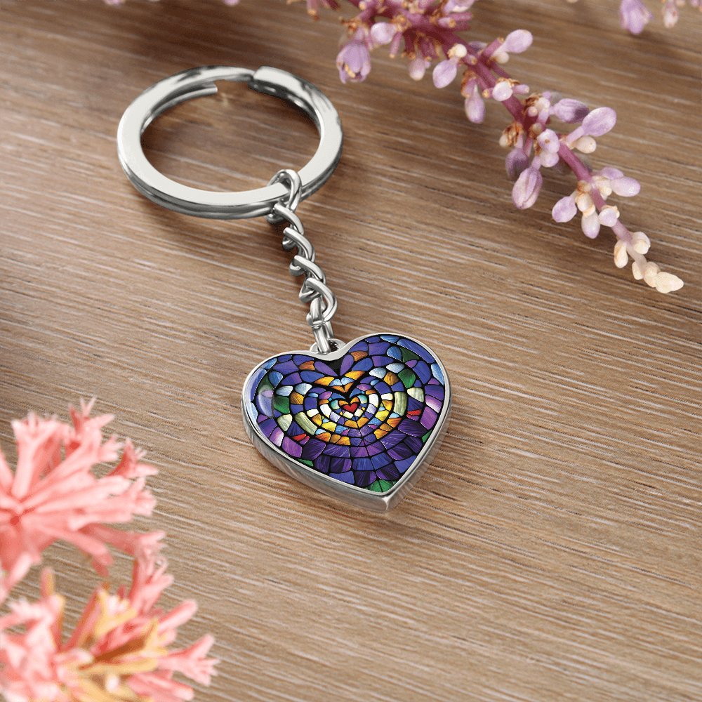 Heart Pendant Keychain