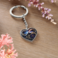Infinity Larkspur Keychain