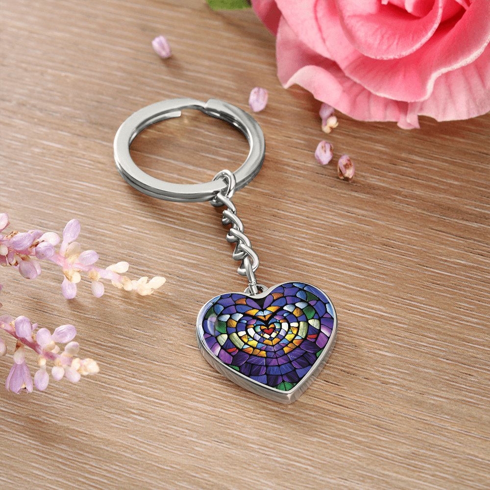 Heart Pendant Keychain