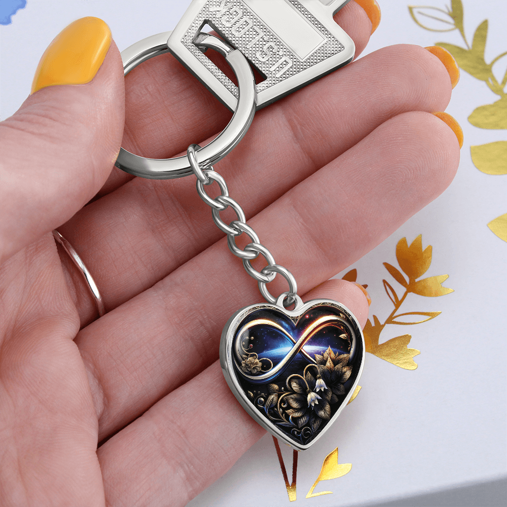 Infinity Lily of the Valley Keychain