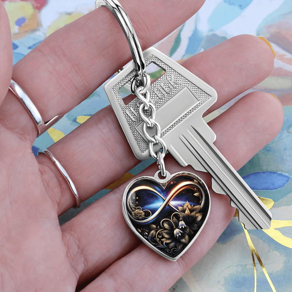 Infinity Lily of the Valley Keychain