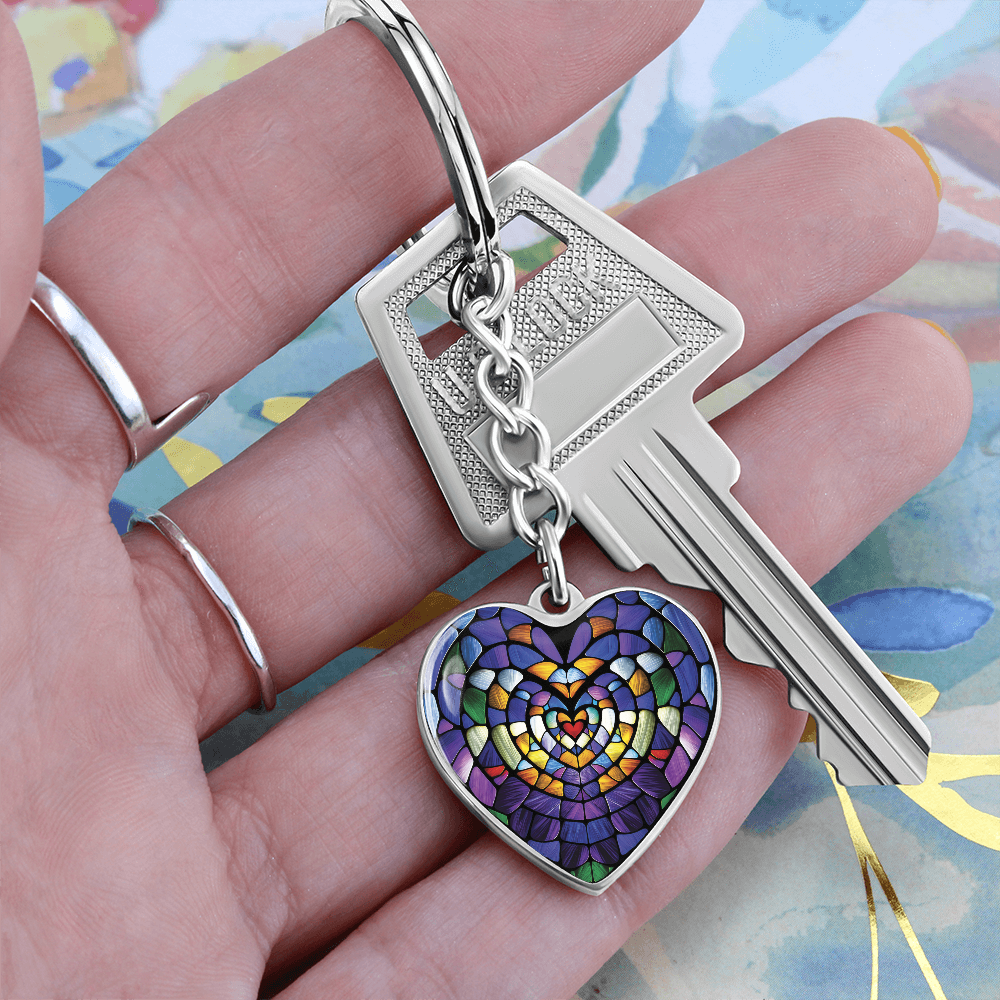 Heart Pendant Keychain