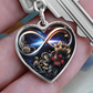 Infinity Honeysuckle Keychain