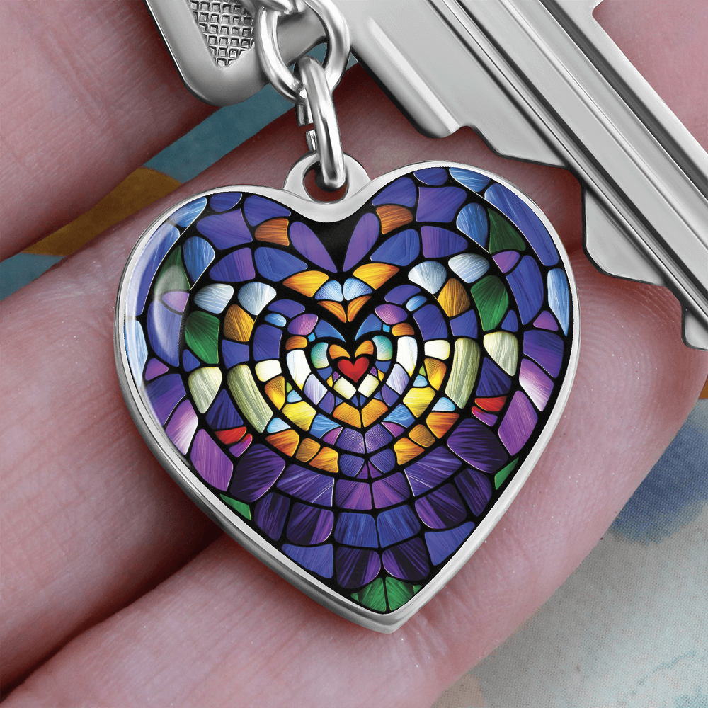 Heart Pendant Keychain