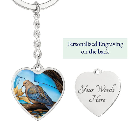 Mourning Dove Keychain