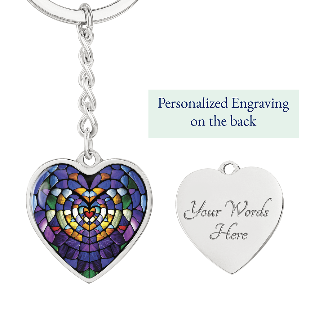 Heart Pendant Keychain