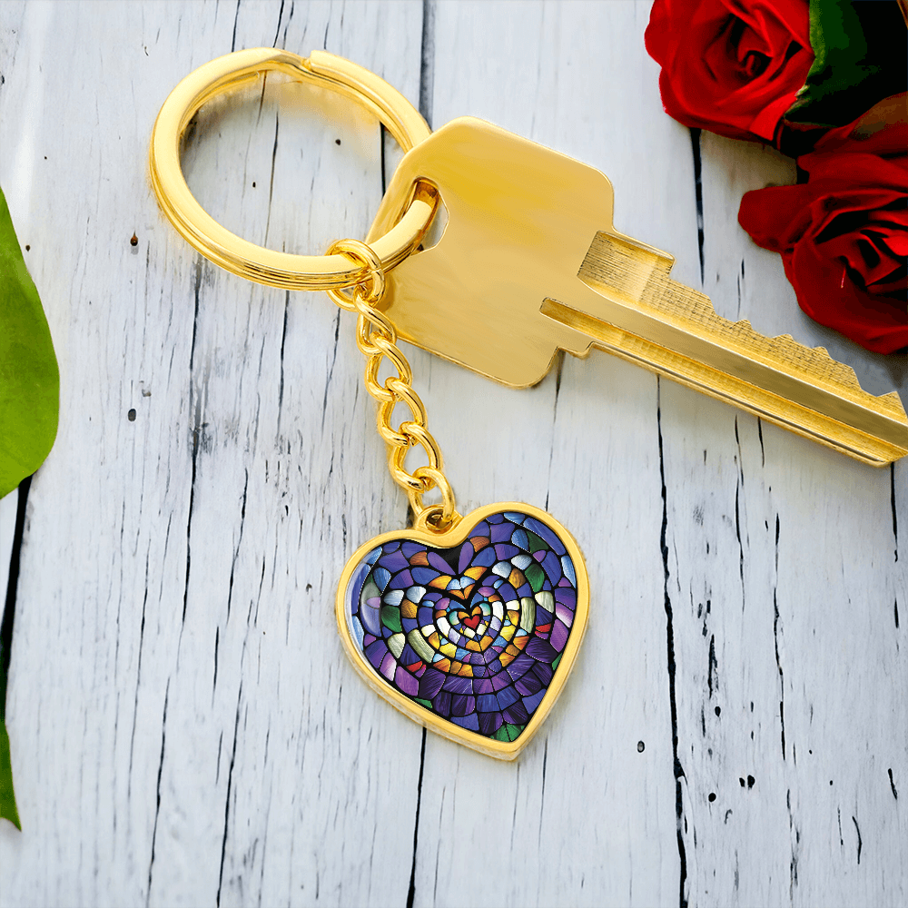 Heart Pendant Keychain