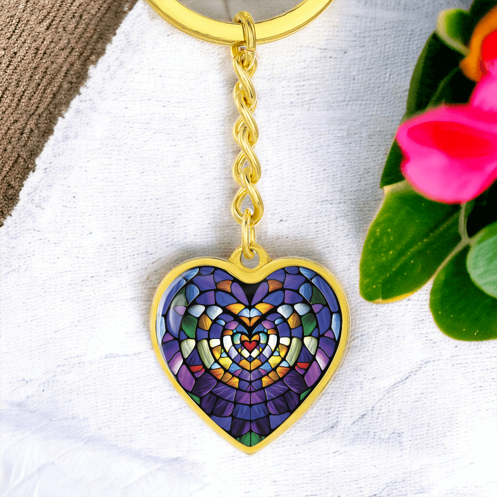 Heart Pendant Keychain