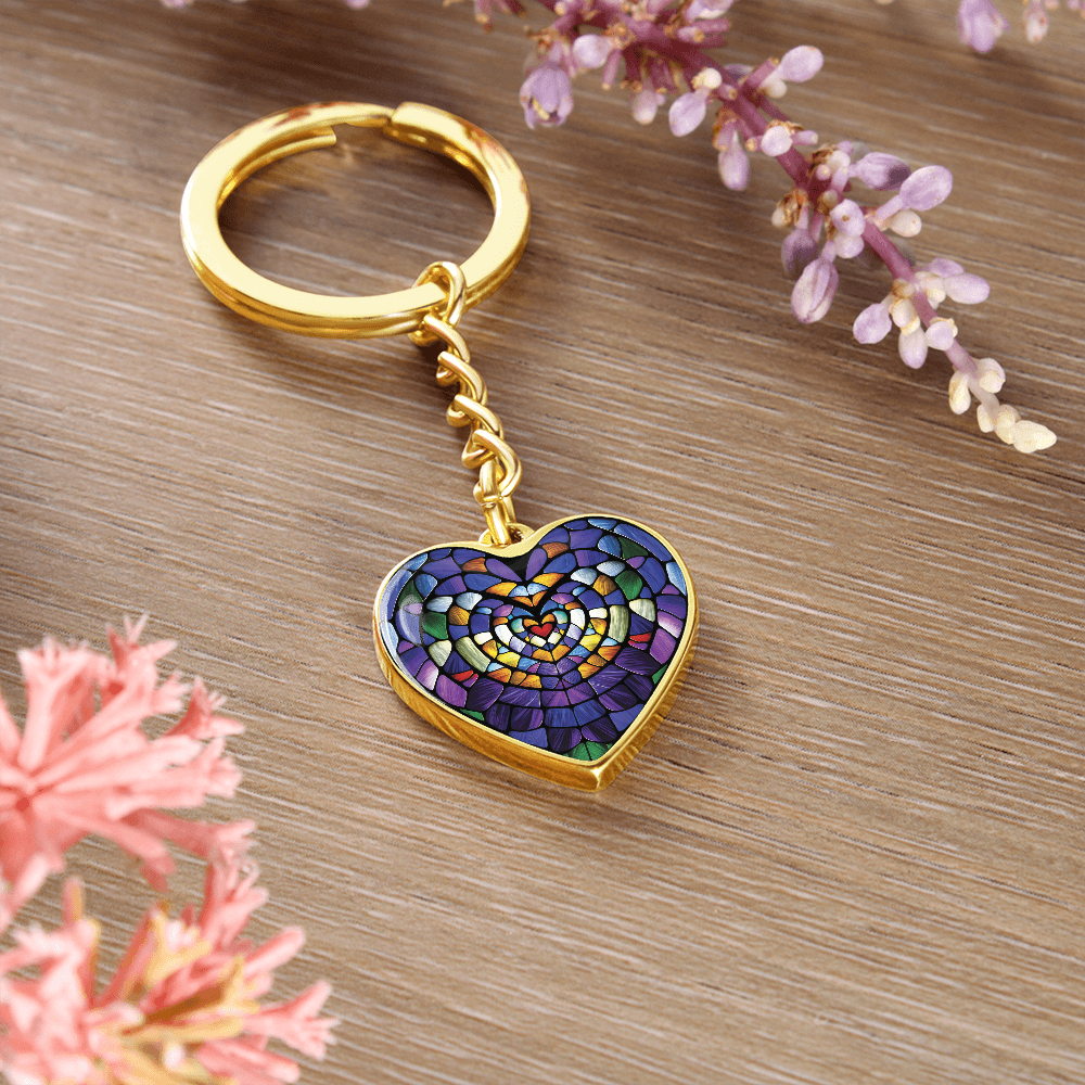 Heart Pendant Keychain