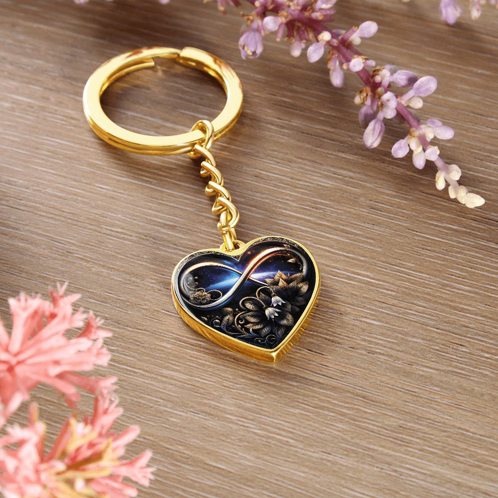 Infinity Lily of the Valley Keychain