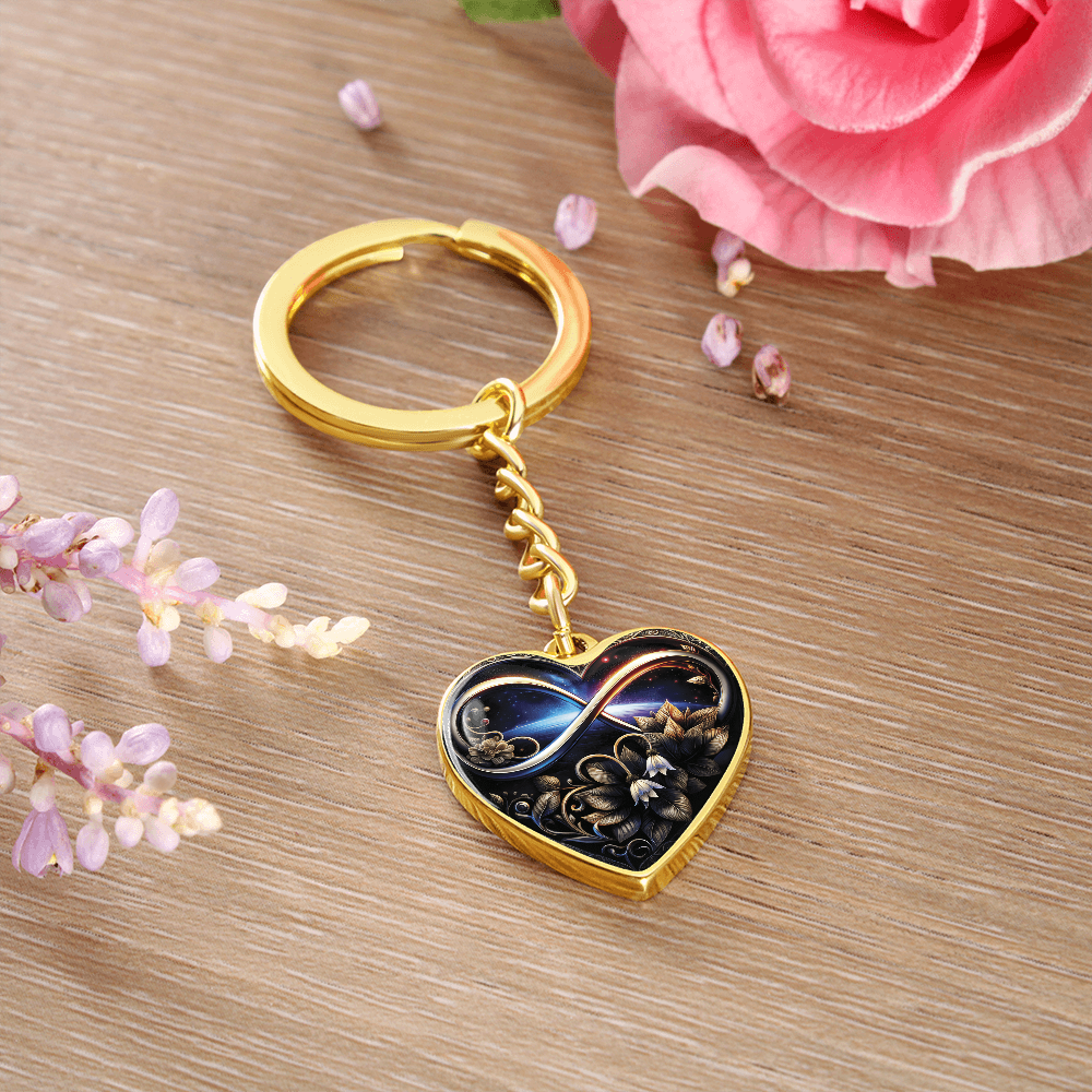 Infinity Lily of the Valley Keychain