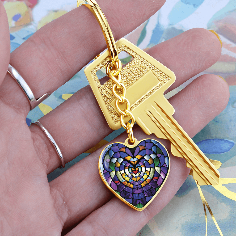 Heart Pendant Keychain