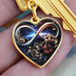 Infinity Honeysuckle Keychain