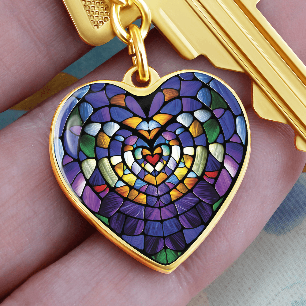 Heart Pendant Keychain