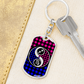 Virgo and Sagittarius Keychain
