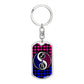 Virgo and Sagittarius Keychain