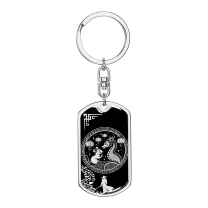 Rat and Dragon Keychain Chinese Zodiac Pendant Jewelry