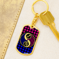 Virgo and Sagittarius Keychain