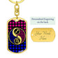 Virgo and Sagittarius Keychain