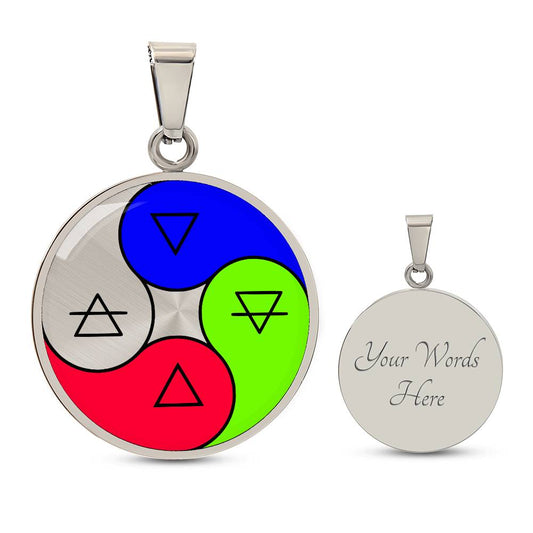 4 Elements Necklace with engraving