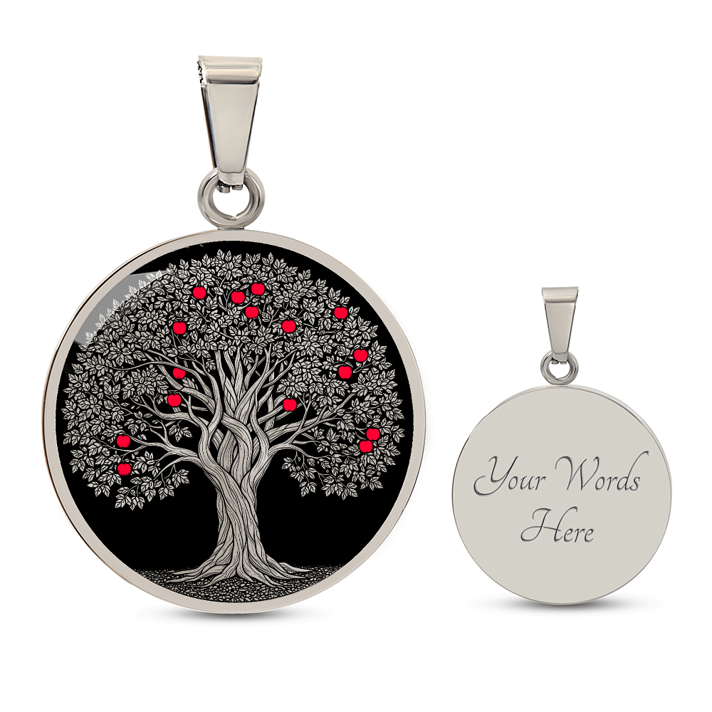 Apple Tree Necklace - Symbolic Jewelry