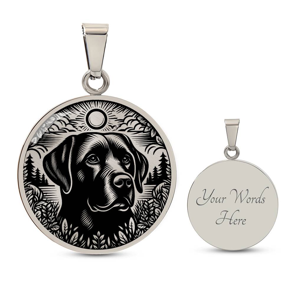 Engraved Dog Necklace