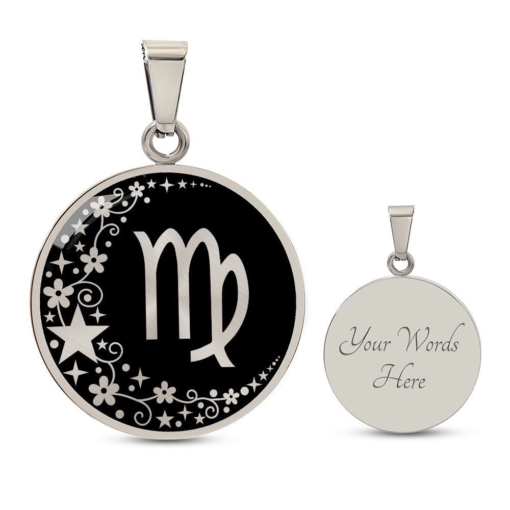 Virgo Zodiac Pendant Necklace