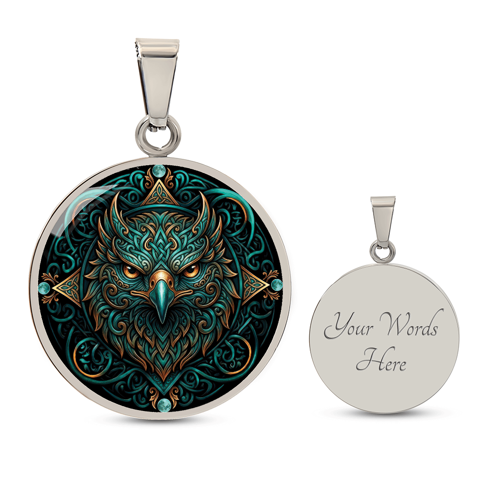 Celtic Hawk Necklace – Symbolizing Vision and Spiritual Guidance