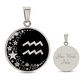 Aquarius Zodiac Pendant Necklace