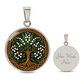 Celtic Tree of Life Pendant Necklace - Lily of the Valley May Birth Flower Jewelry