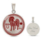 Engraved Silver 2024 Horse Necklace Pendant