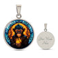 Engraved Fire Monkey Necklace