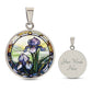Purple Iris Necklace