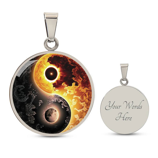 Sun and Moon Yin Yang Necklace