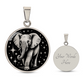 Elephant Necklace, Good Luck Charm Pendant, Spirit Companion Jewelry Gifts, Engraved Gold Elephant Valentines Gift & Mothers Day Necklace