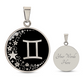 Gemini Zodiac Pendant Necklace