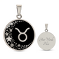 Taurus Zodiac Pendant Necklace