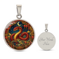 Year of The Snake Necklace - Chinese Zodiac Animal Charm Pendant Jewelry