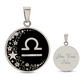 Libra Zodiac Pendant Necklace