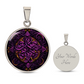 Purple Celtic Knot Necklace - Romantic Pendant Jewelry