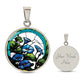 Blue Morning Glory Necklace