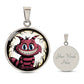Cheshire Cat Necklace For Women or Men - Personalized Cheshire Cat Pendant Necklace For Her or Him - Cheshire Cat Jewelry Gift For Halloween