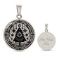 Elegant silver pendant necklace featuring a Winter Christmas theme with a Tree set against a silver backdrop. This necklace offers personalization with an engraving option for a name.