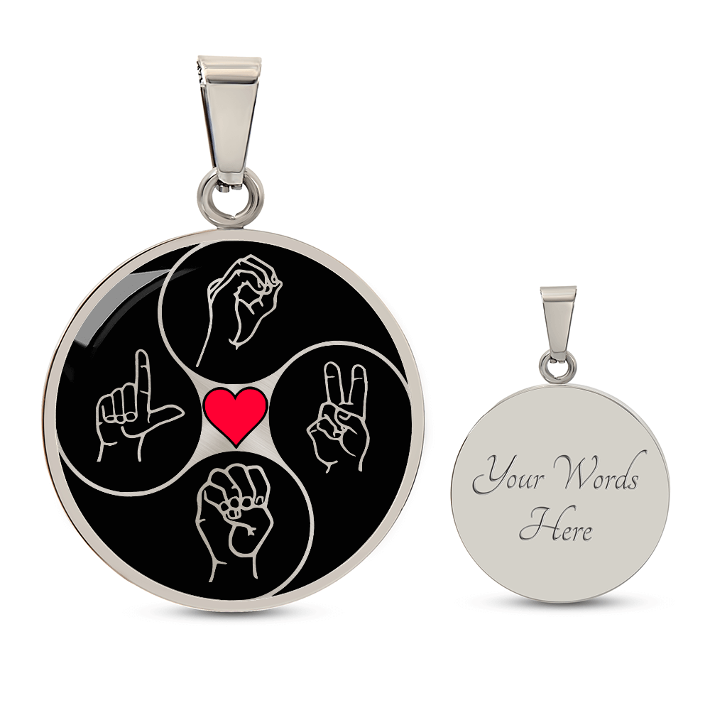 Love Sign Language Necklace