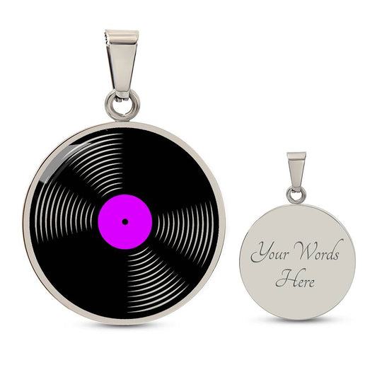 Custom Vinyl Record Necklace