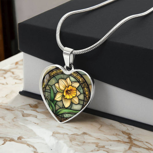 My Dad Daffodil Necklace