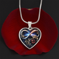 Infinity Honeysuckle Necklace Red