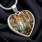 Heart Birch Tree Necklace
